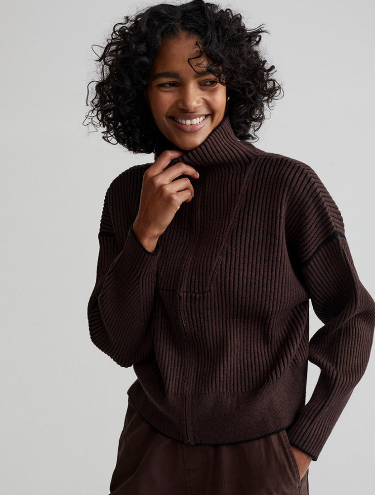Carmen Knit Sweater Cocoa