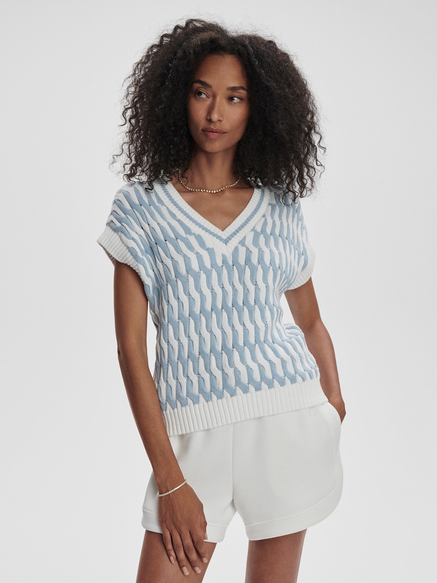 Alfie Cable Knit Vest - Stylish In The Saddle