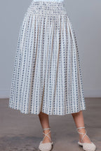 Ditsy Print Middy Skirt
