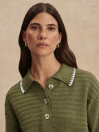 Guilia Polo Knit Top