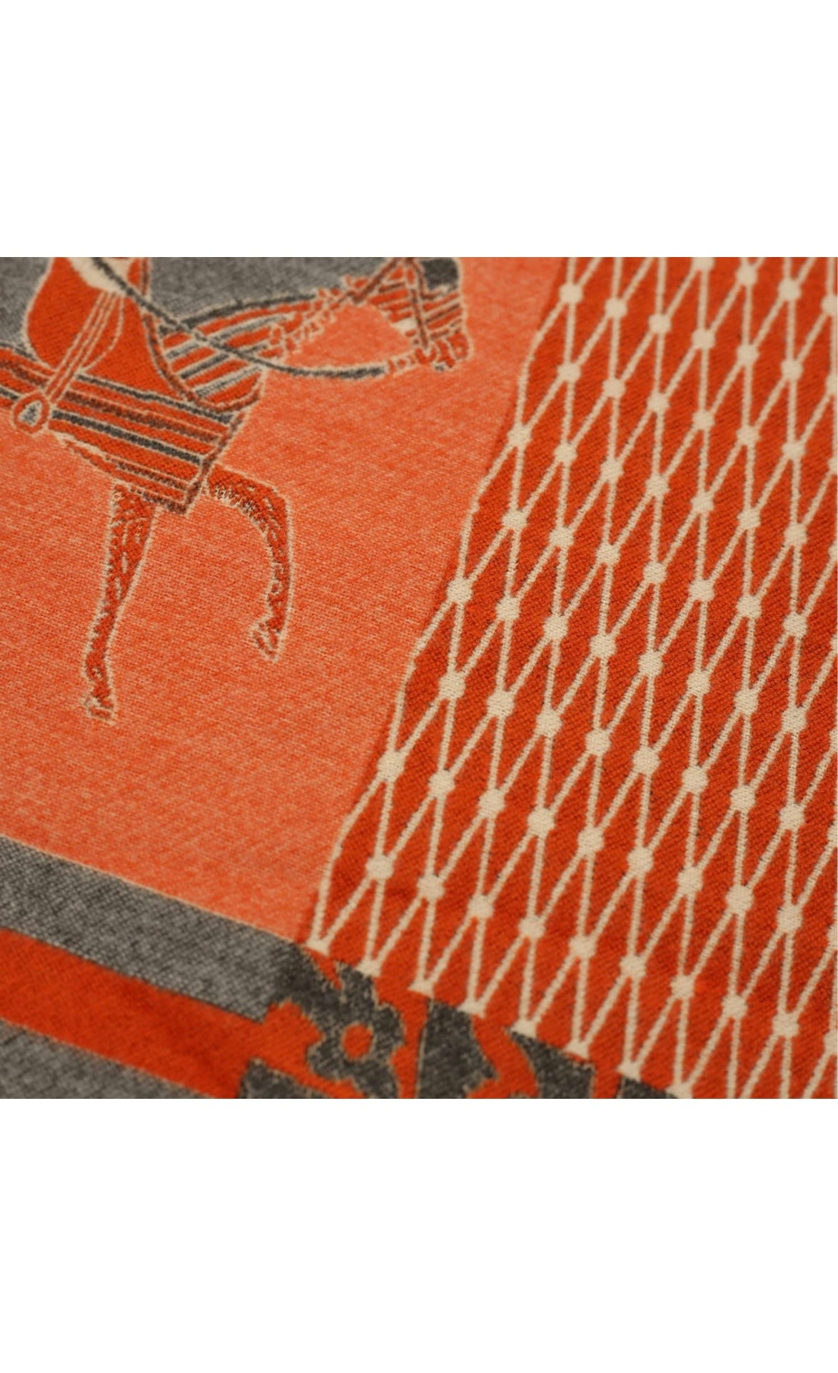 Orange Classic Equestrian Scarf/Shawl - Stylish In The Saddle