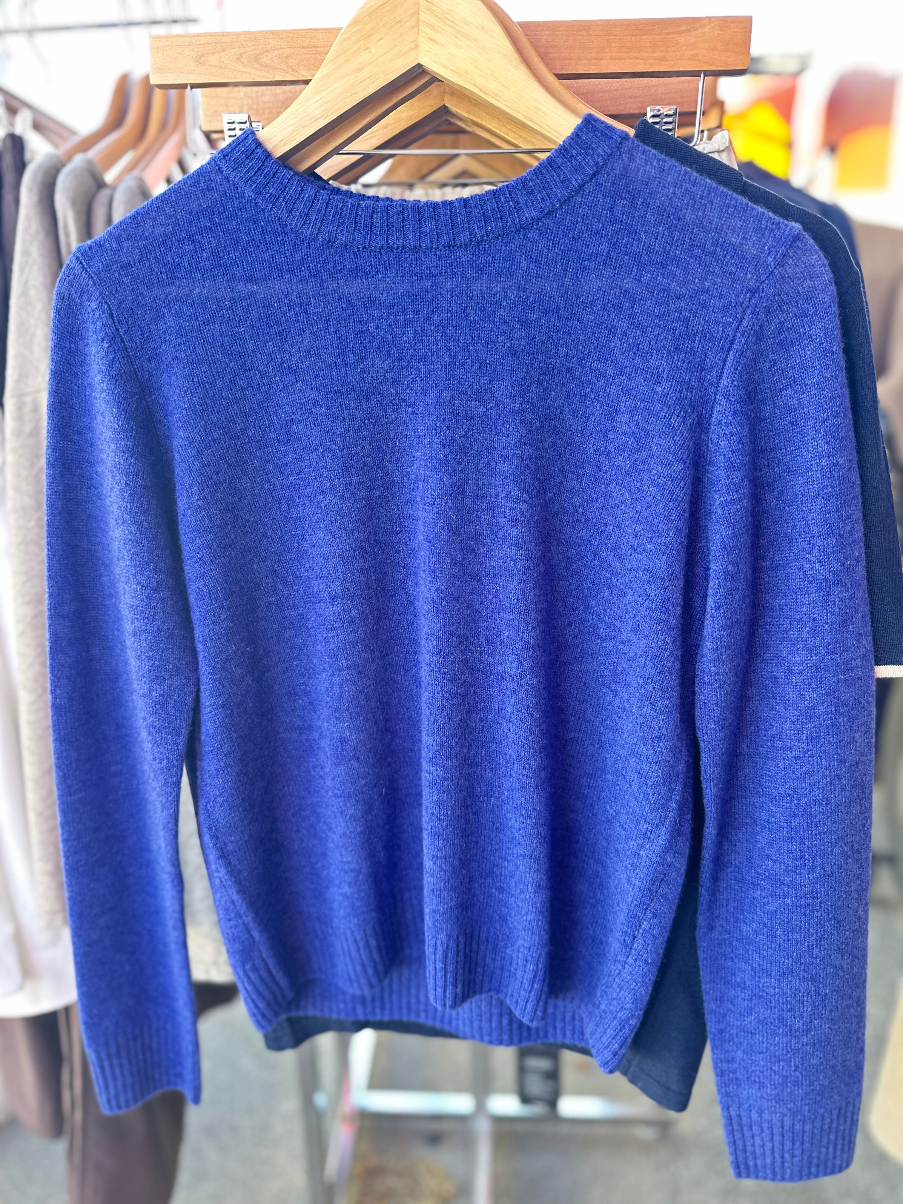 Cashmere Crew Neck Cape Cod - Stylish In The Saddle