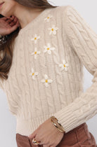Cable Knit Daisy Sweater - Stylish In The Saddle
