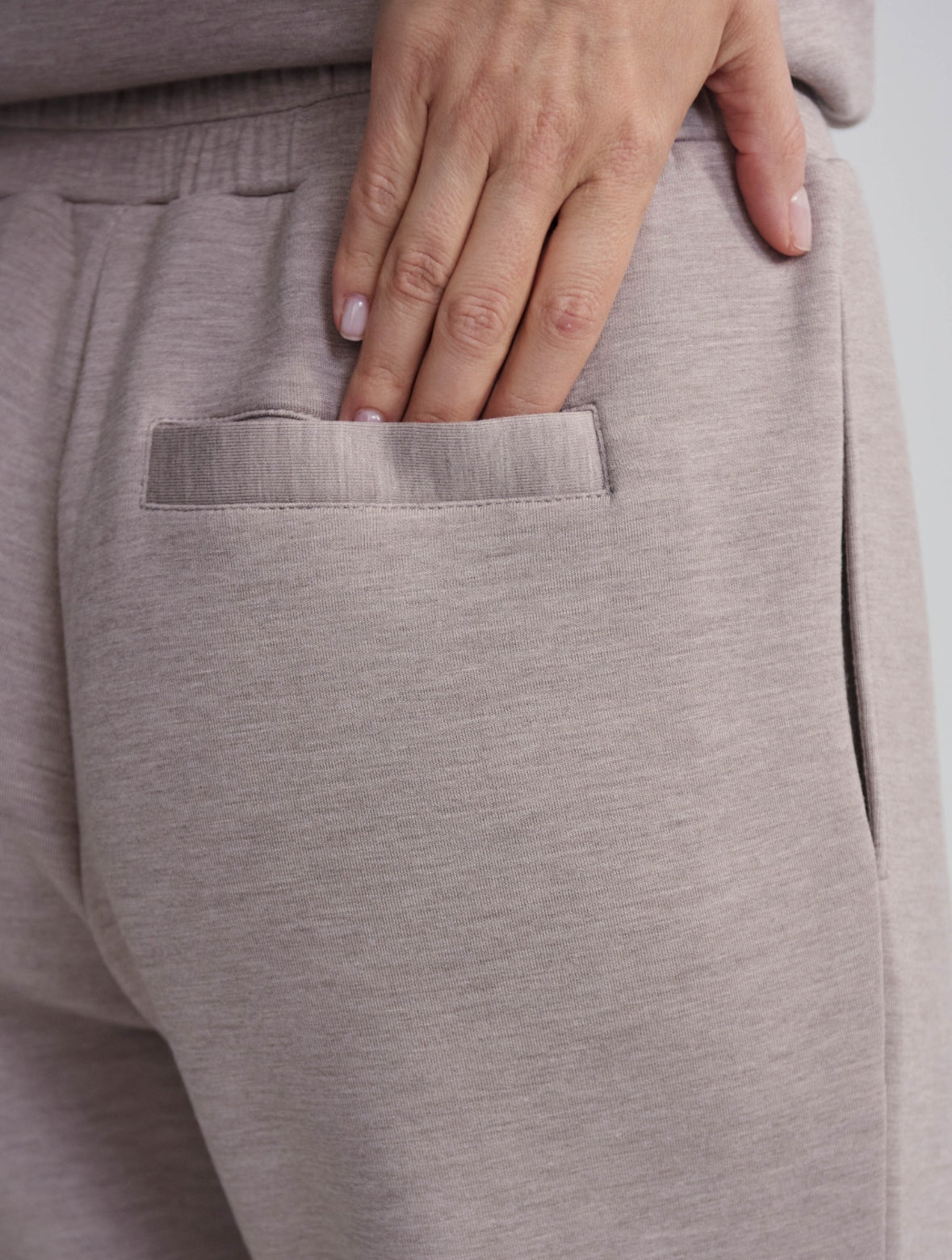 Varley Slim Cuff Pant Taupe Marl 27.5” - Stylish In The Saddle