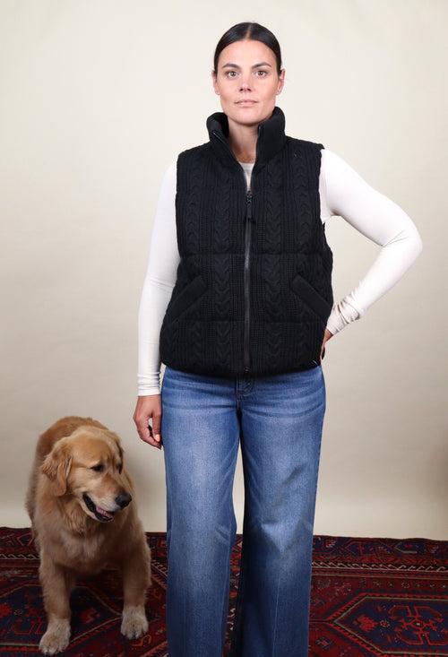 Alba Cable Reversible Puffer Vest
