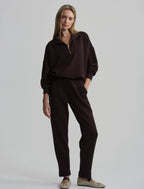 Hawley Quarter Zip Sweater Coffee - Stylish In The Saddle