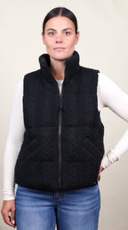 Alba Cable Reversible Puffer Vest