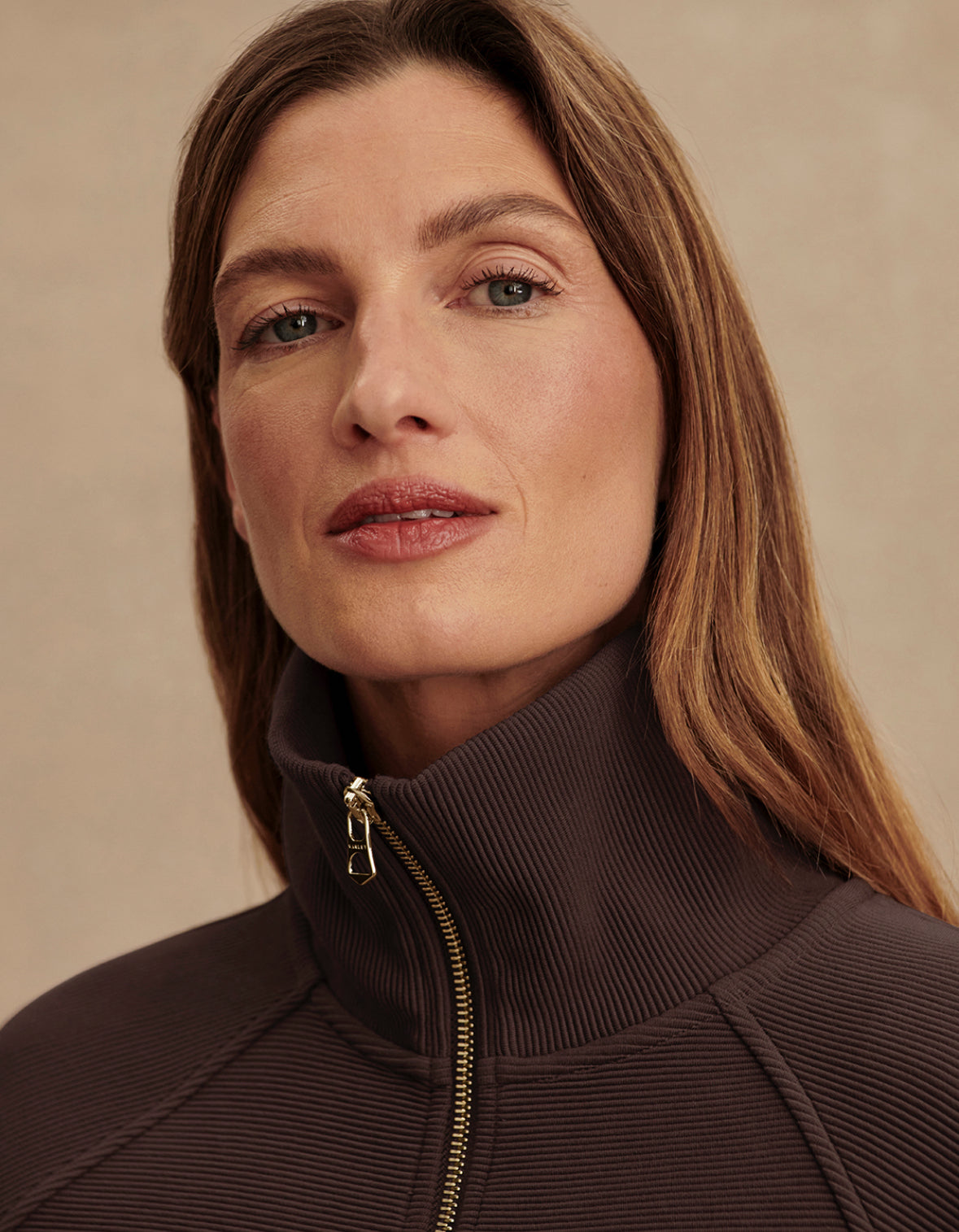Coffee Milano Half Zip Sweat 2.0 - Stylish In The Saddle