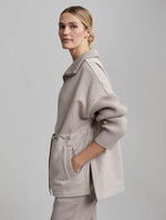 Taupe Cotswold Longline Zip Through