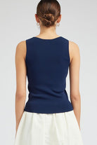 Sleeveless V Neck Sweater Tank - Stylish In The Saddle