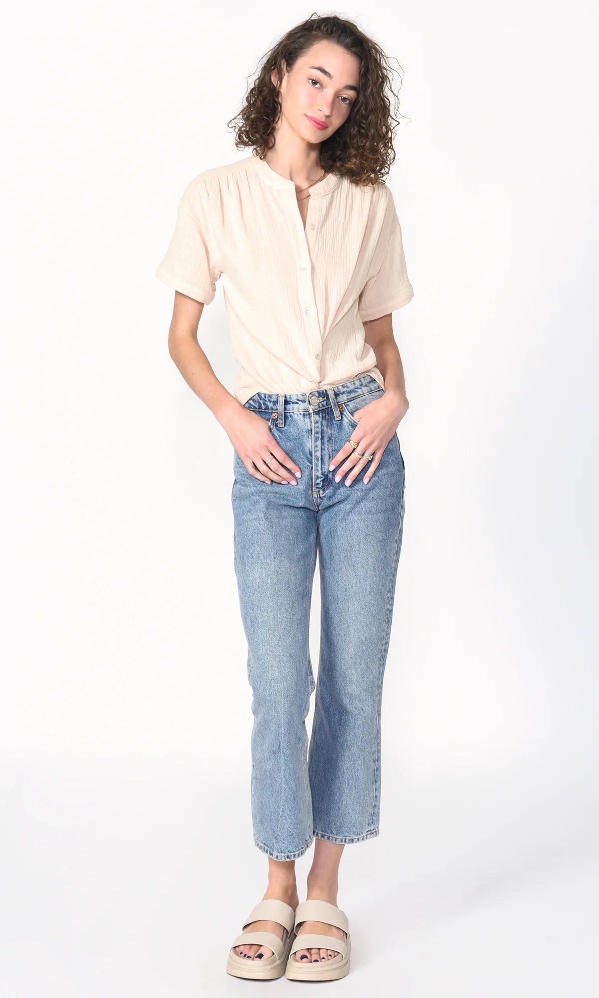 Olana Cotton Gauze Blouse - Stylish In The Saddle