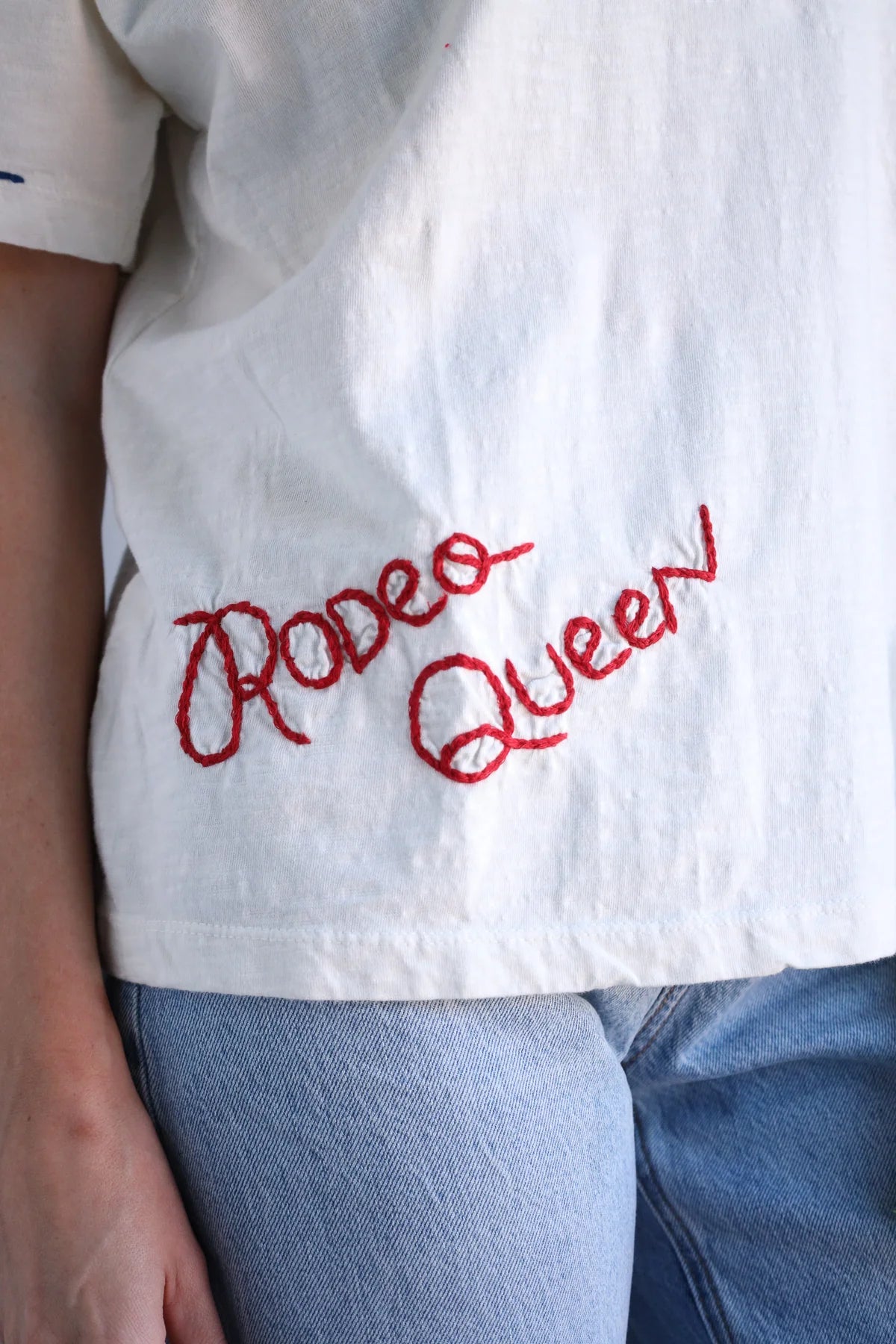Rodeo Queen Embroidered T Shirt - Stylish In The Saddle