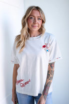 Rodeo Queen Embroidered T Shirt - Stylish In The Saddle