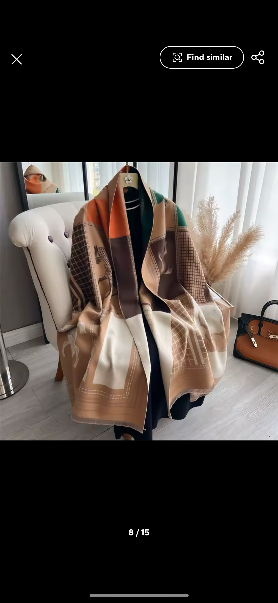Caramel Classic Equestrian Scarf/Shawl - Stylish In The Saddle