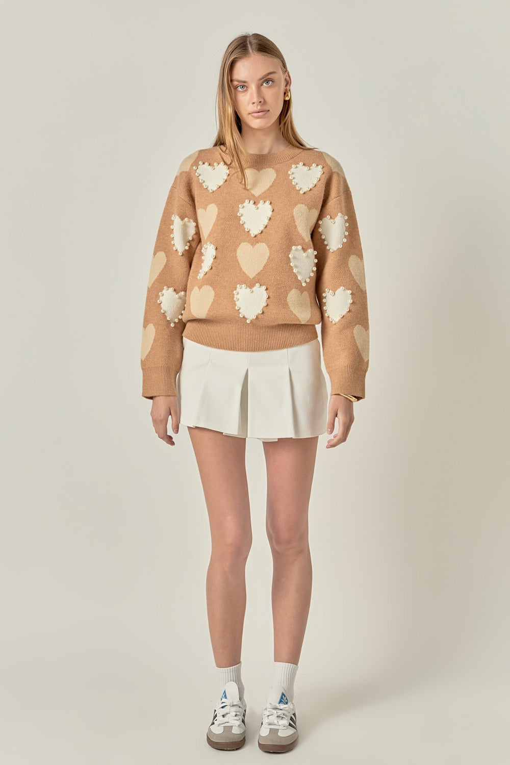 Dolly Heart & Pearl Sweater