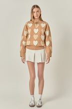 Dolly Heart & Pearl Sweater