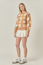 Dolly Heart & Pearl Sweater