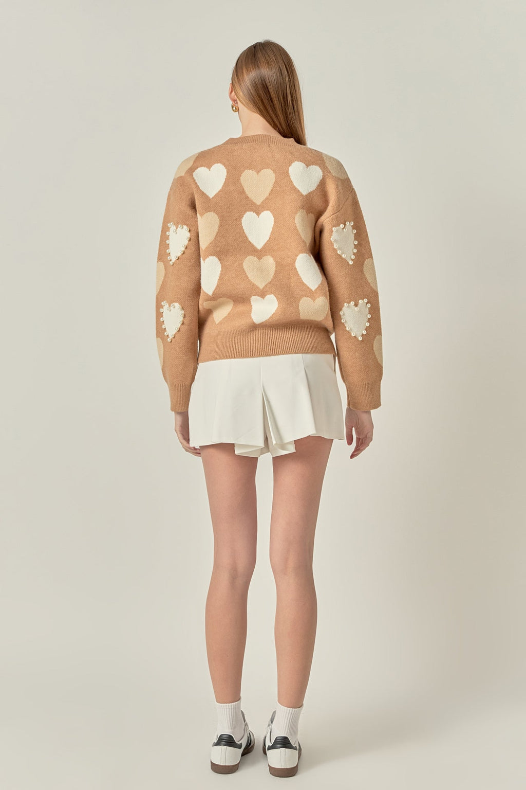 Dolly Heart & Pearl Sweater