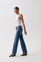 Issa Mid Rise Relaxed Straight Jean