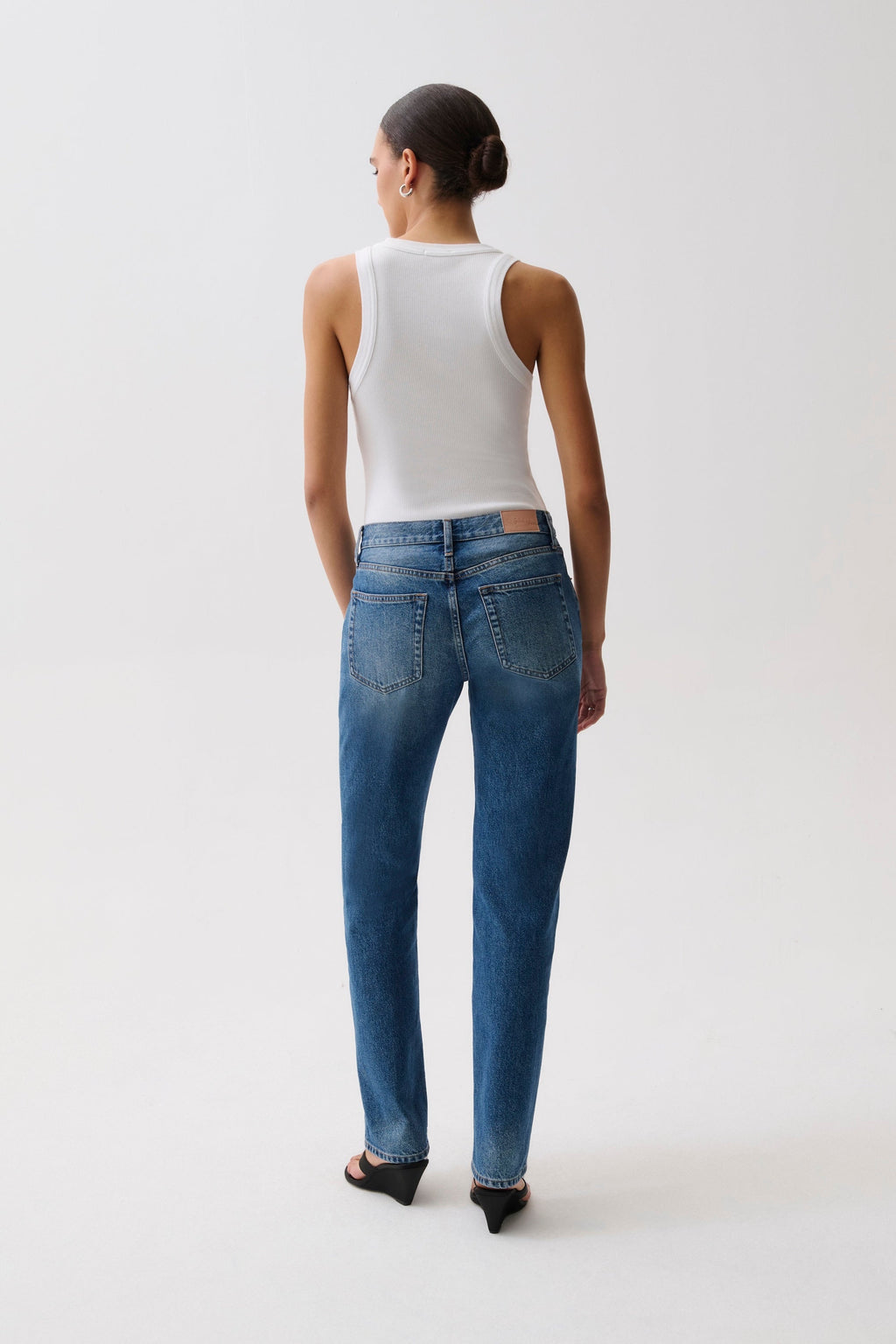 Issa Mid Rise Relaxed Straight Jean