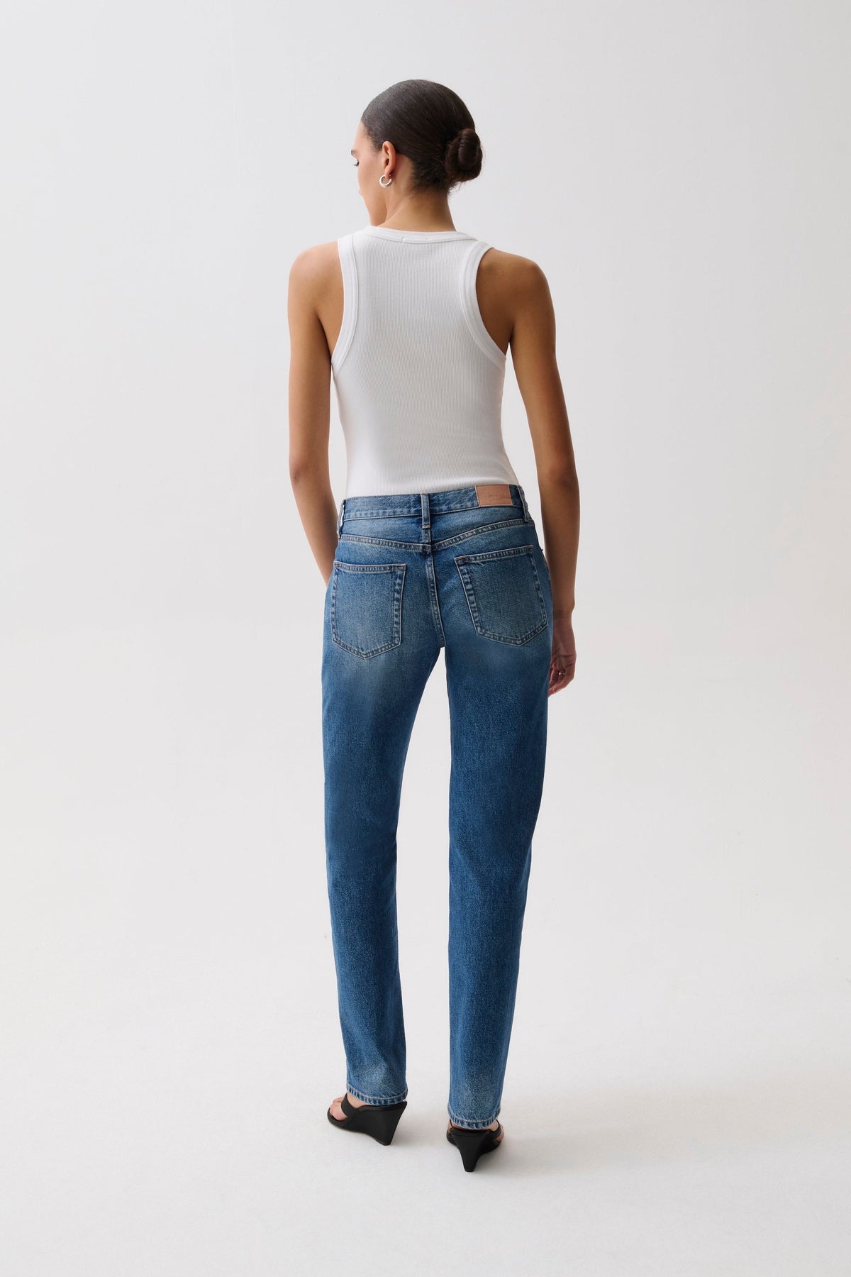 Issa Mid Rise Relaxed Straight Jean