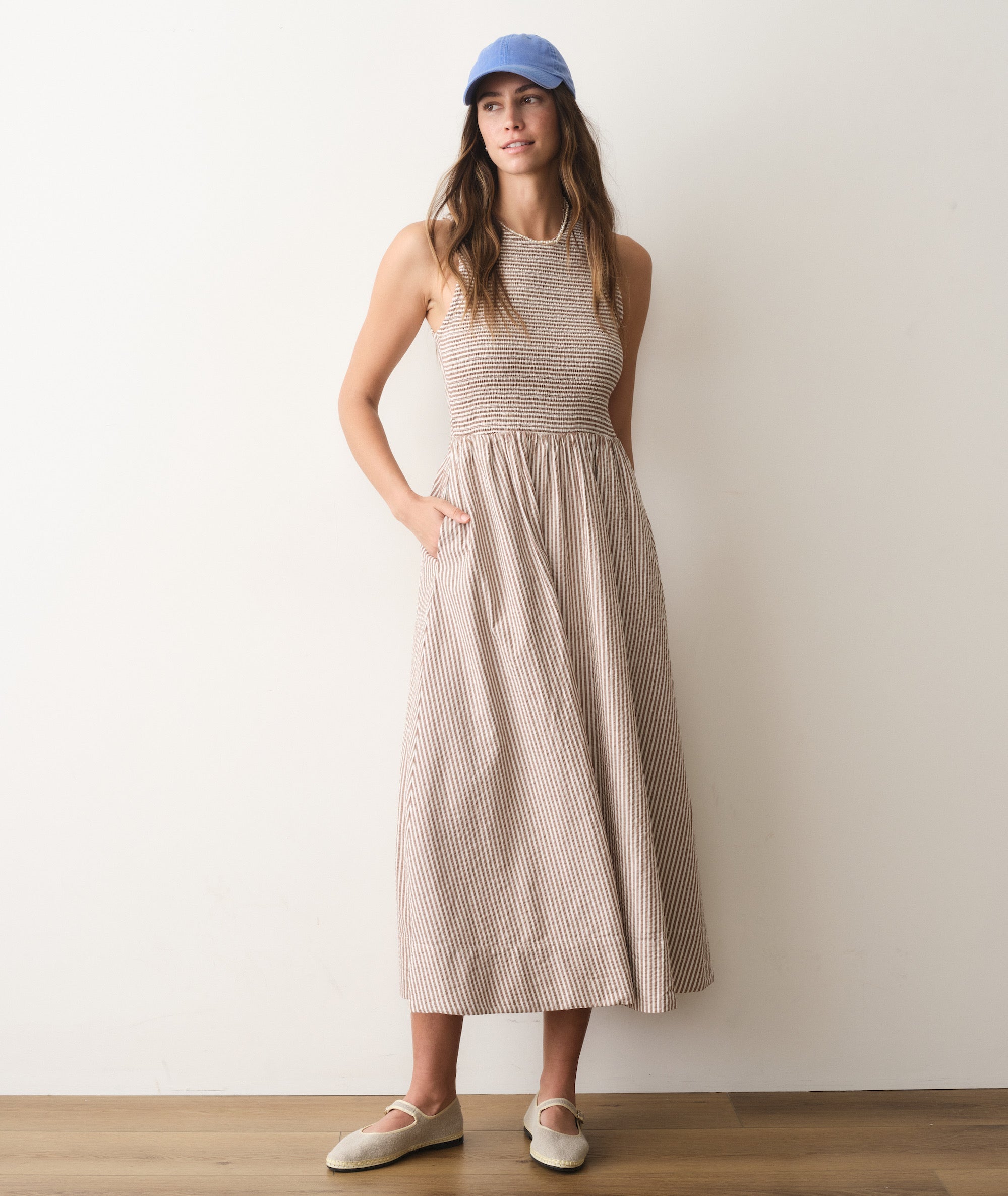 Darcy Seersucker Maxi Dress