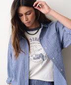Gracey Oversized Seersucker Shirt Colors