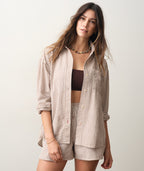 Gracey Oversized Seersucker Shirt