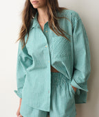 Gracey Oversized Seersucker Shirt Colors