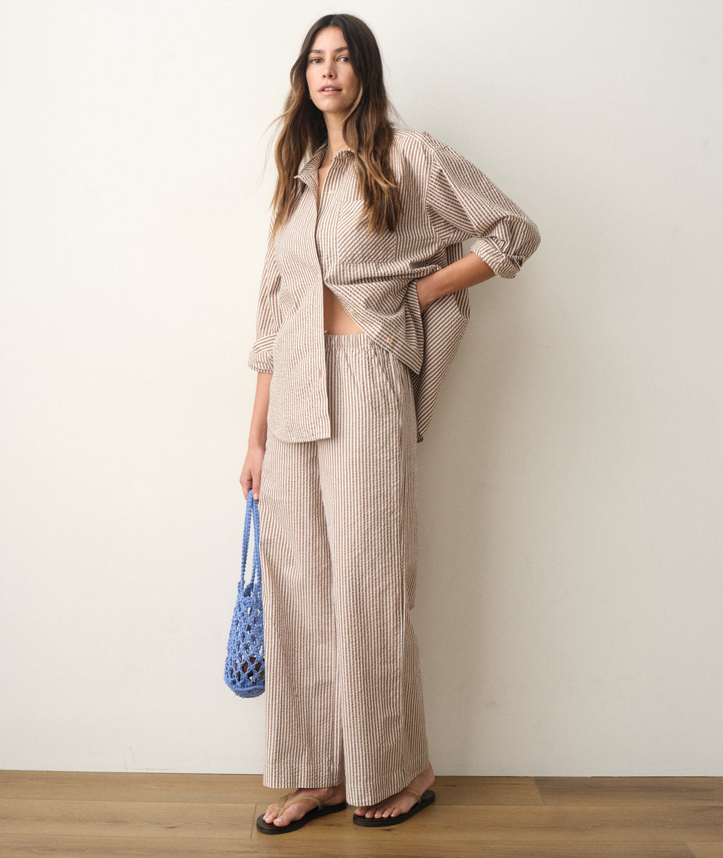 Josie Seersucker Drawstring Pant