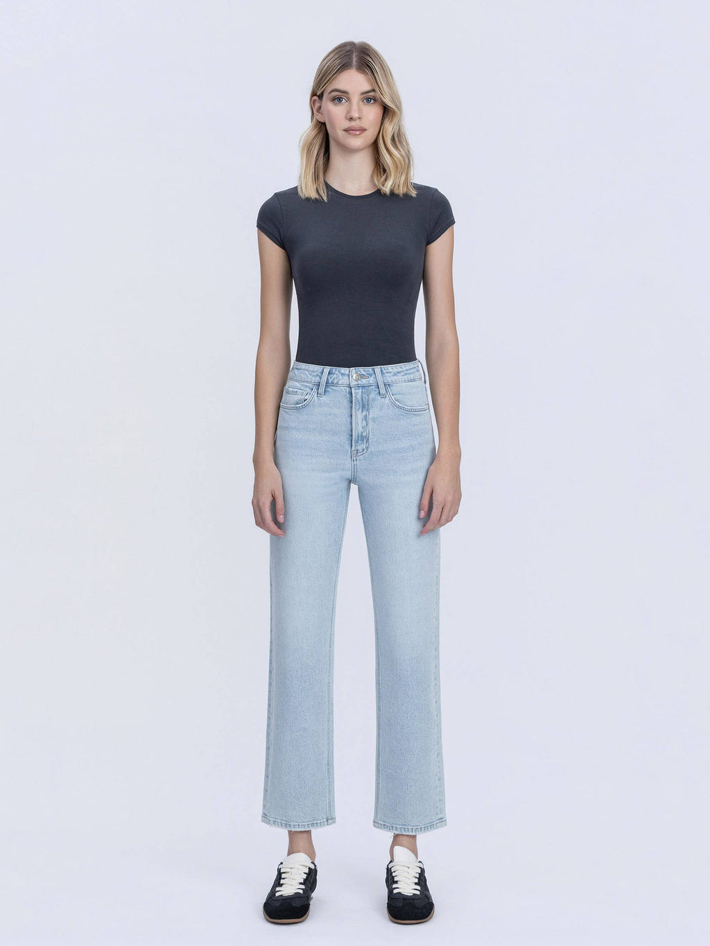 High Rise Tapered Jeans 28