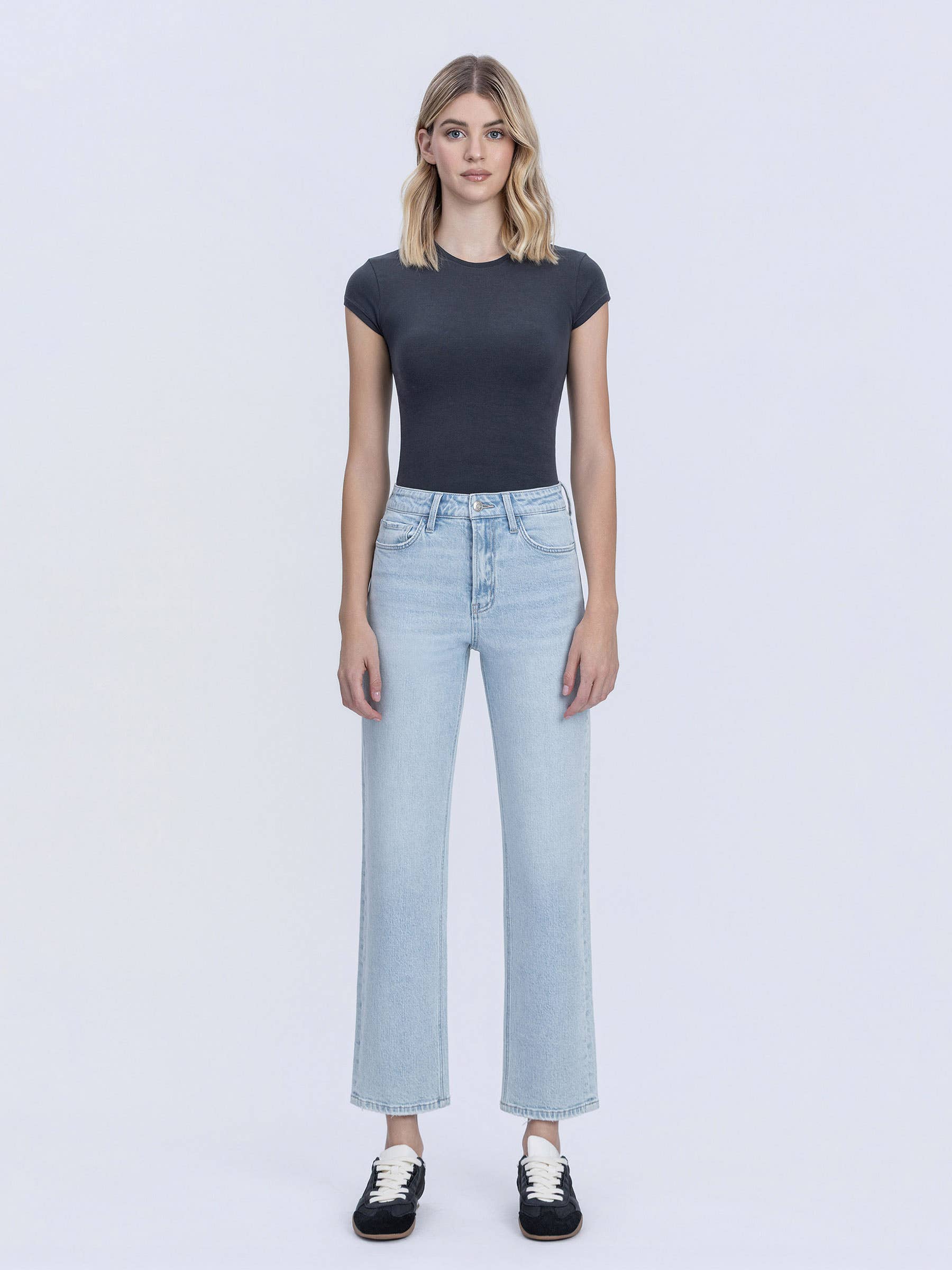 High Rise Tapered Jeans 28