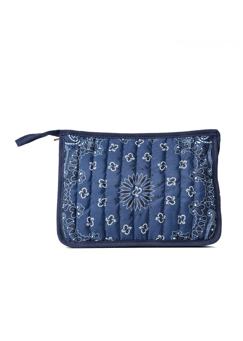 Bandana Print Pouch Navy