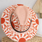 Elisa Hand Painted Western Hat - Red, Pink and Tan - Stylish In The Saddle