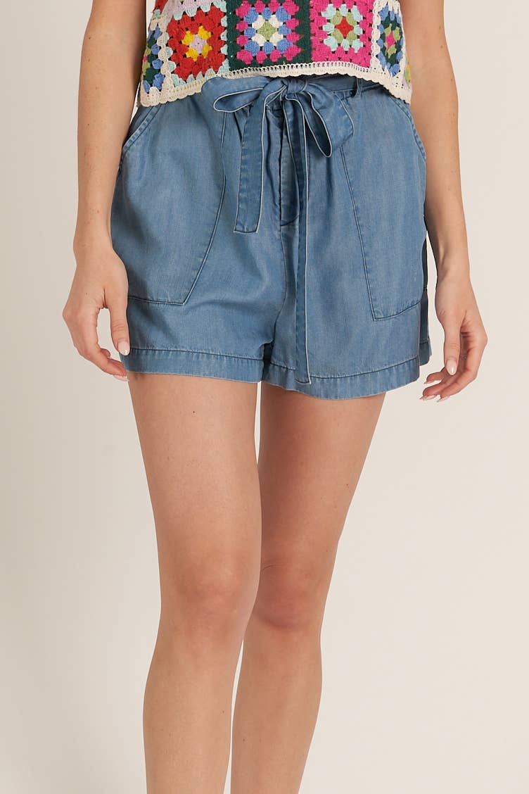Tencel Denim Shorts - Stylish In The Saddle
