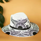 Maite Hand Painted Western Hat - Black and White - Stylish In The Saddle