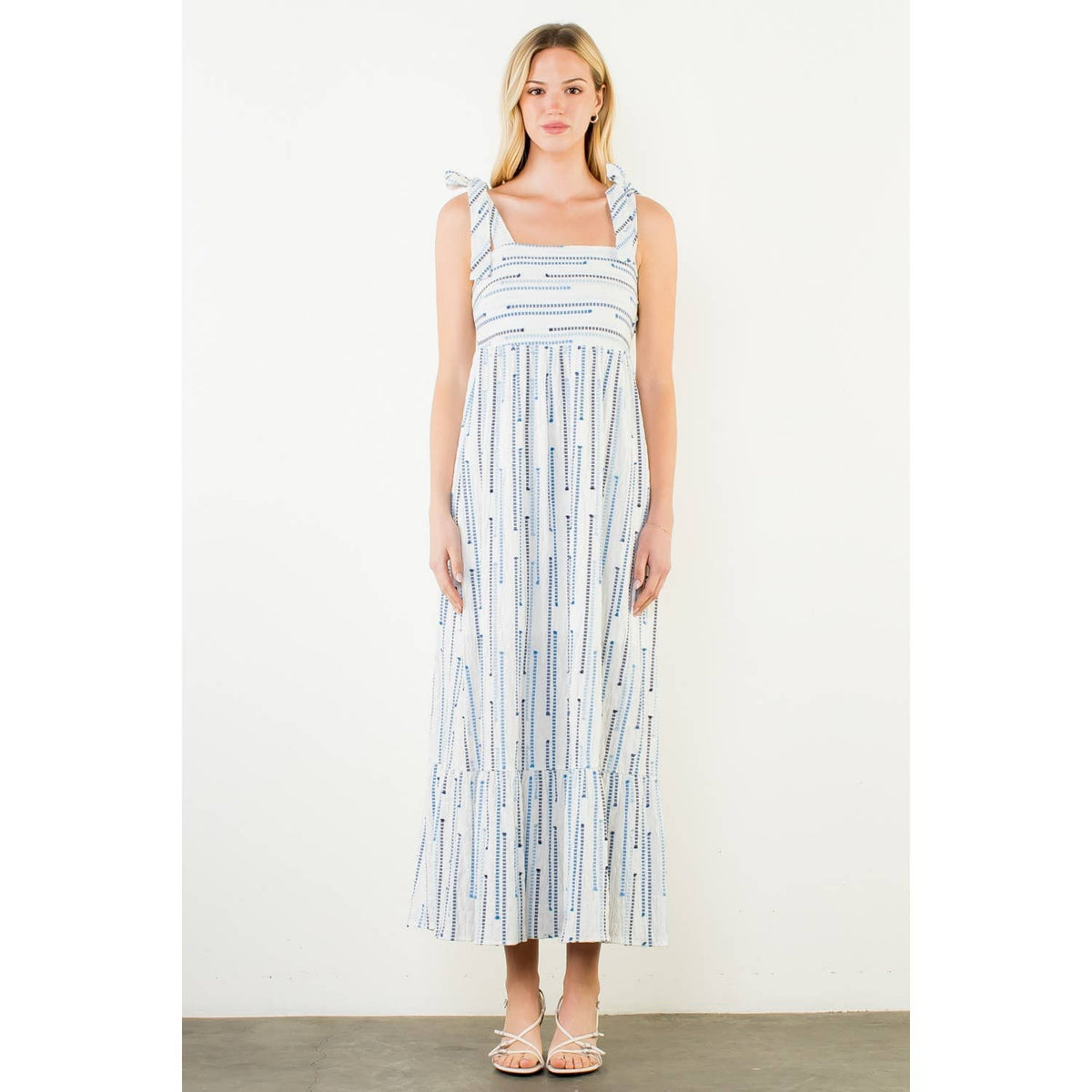 Ocean Print Maxi Dress