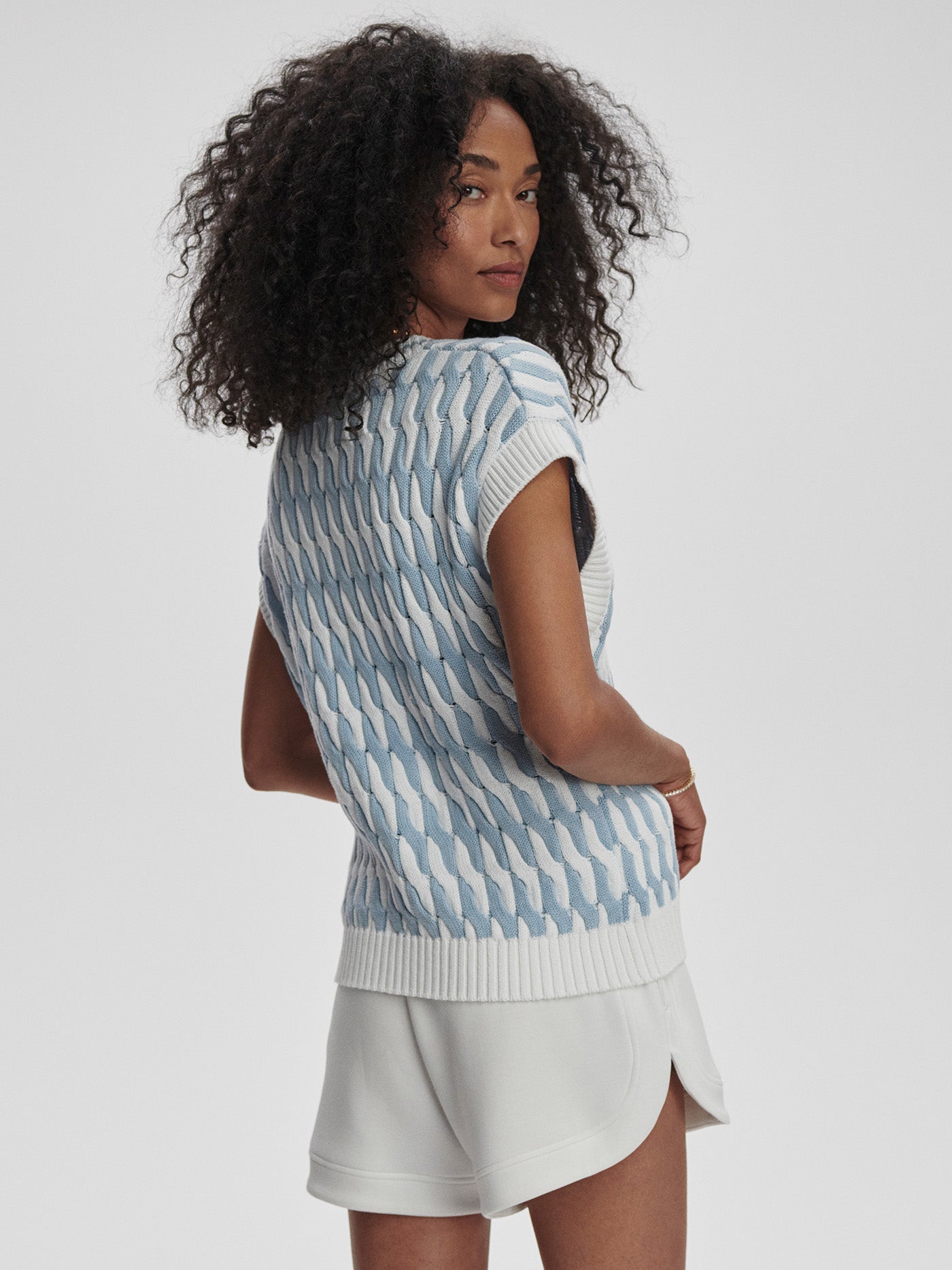 Alfie Cable Knit Vest - Stylish In The Saddle