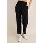 Woven Ankle Pant Black - Stylish In The Saddle