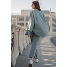 Woven Ankle Pant Limestone - Stylish In The Saddle