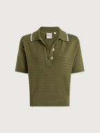 Guilia Polo Knit Top