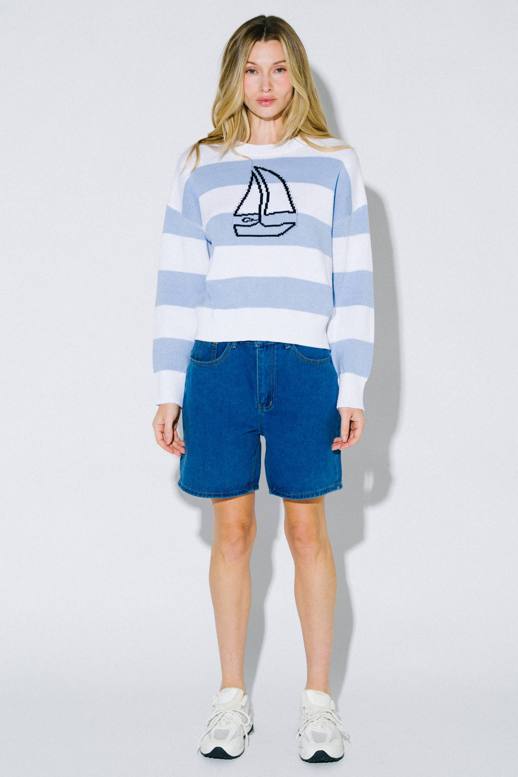 SailBoat Striped Sweater