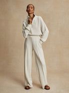 Ivory Wide Leg Pant 30 - Stylish In The Saddle