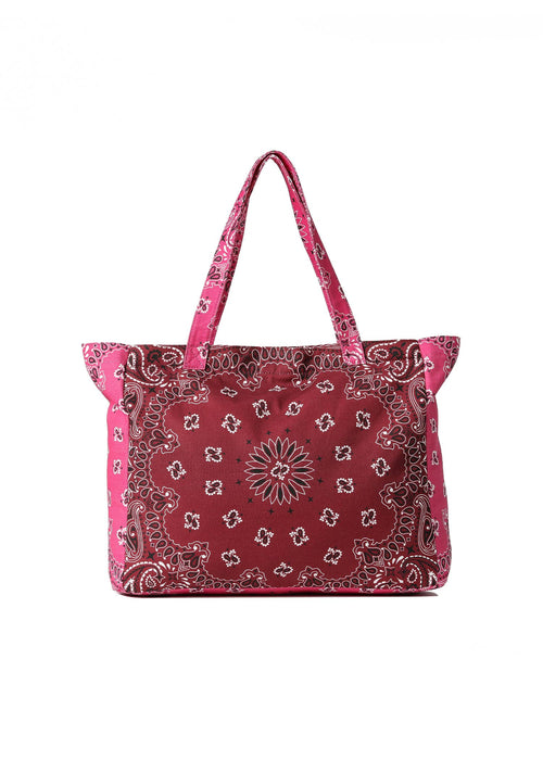 Bandana Print Canvas Tote