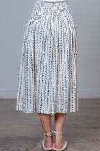 Ditsy Print Middy Skirt
