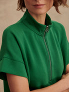 Ritchie Short Sleeve Top Green - Stylish In The Saddle