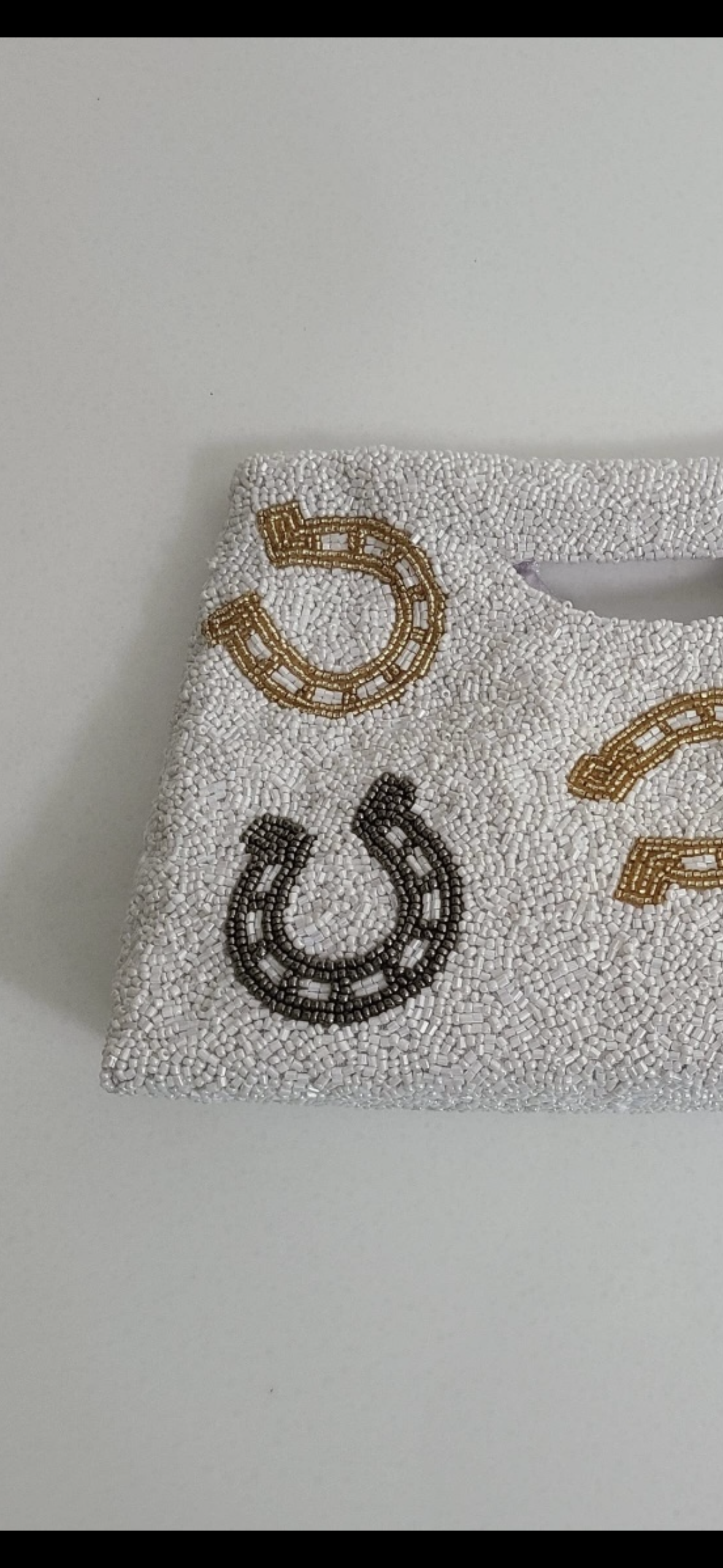 Beaded Horseshoe Clutch - Stylish In The Saddle