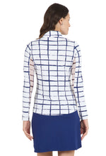 Navy Cordova Print Long Sleeve Top