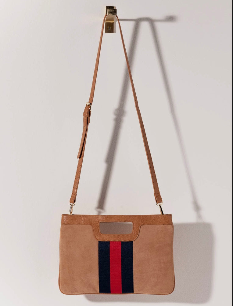 Blakely Striped Crossbody Clutch Bag