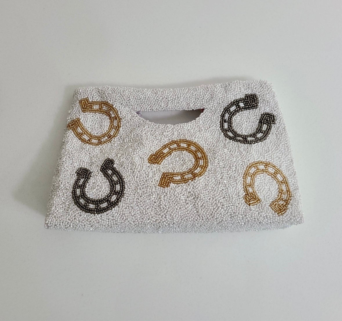 Beaded Horseshoe Clutch - Stylish In The Saddle